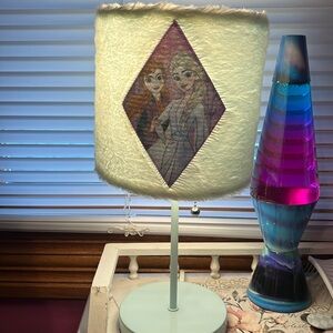 Blue frozen plug in lamp